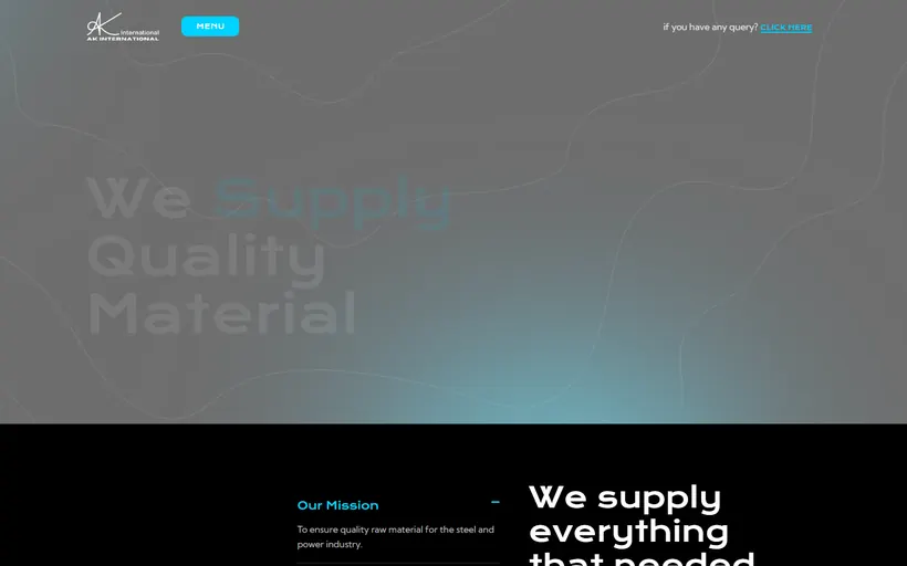A. K. International website built by Innovative (ISD)