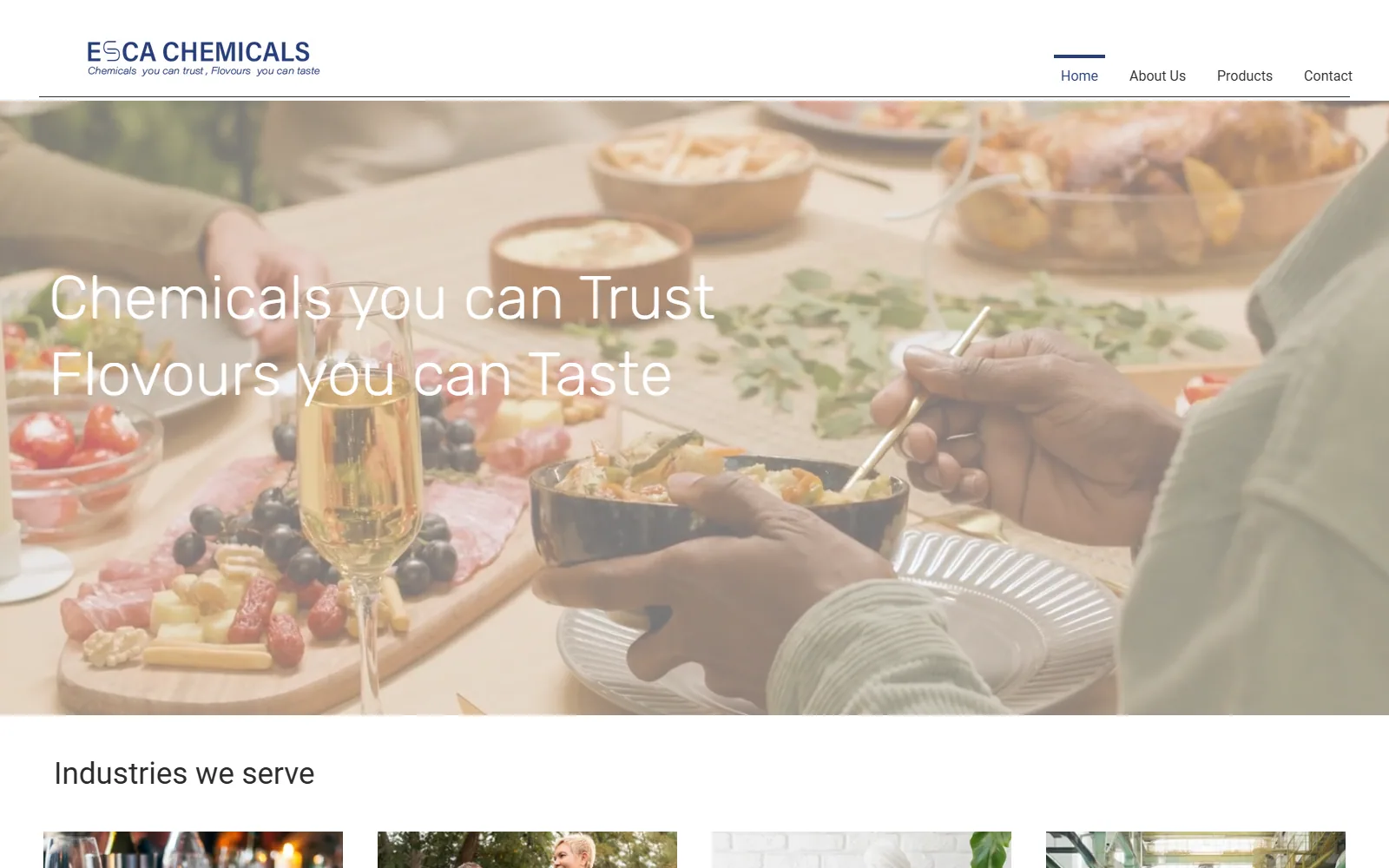 Escachem website built by Innovative (ISD)