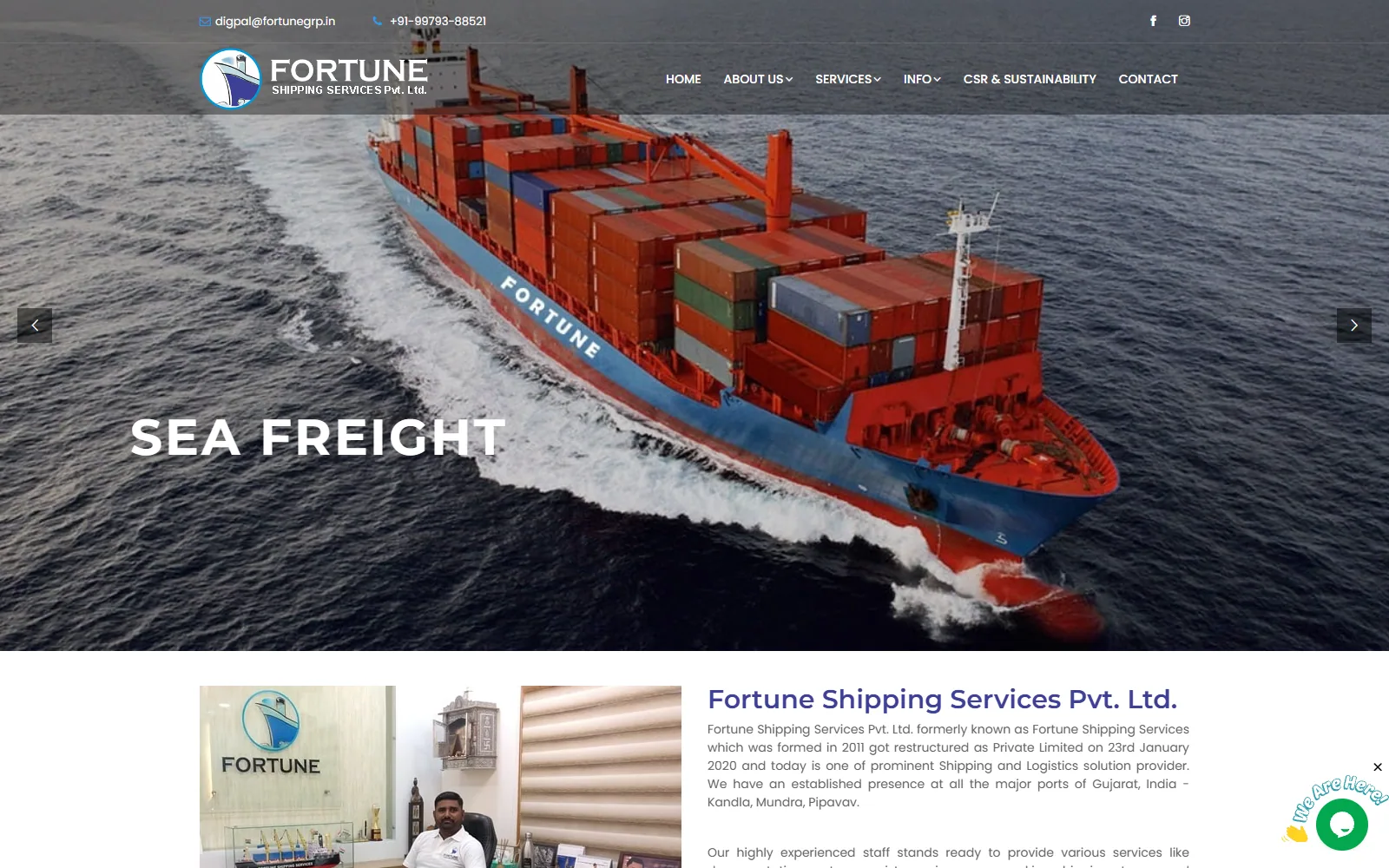 Fortune Group website built by Innovative (ISD)