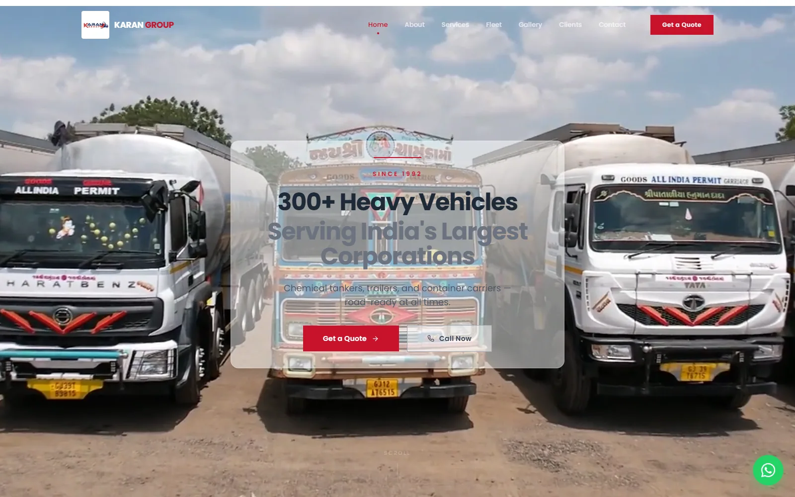 Karan Group website built by Innovative (ISD)