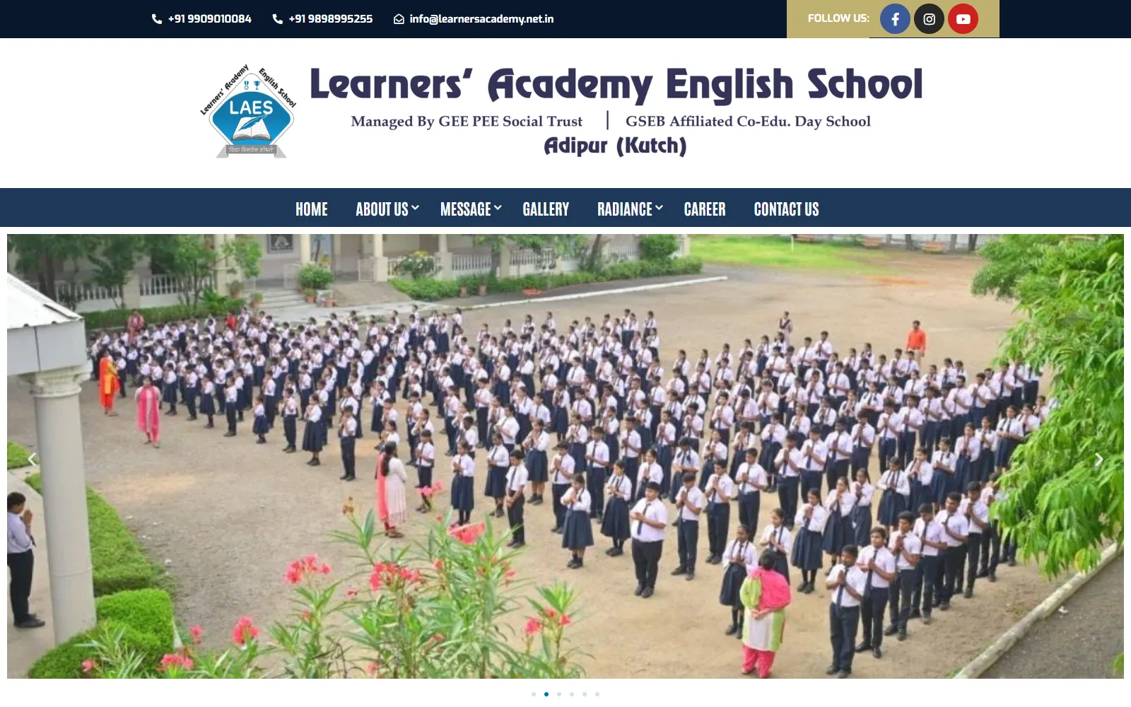 Learners Academy website built by Innovative (ISD)