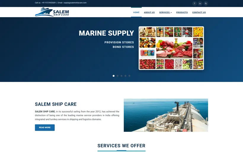 Salem Ship Care website built by Innovative (ISD)